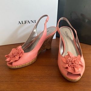 Pink Flower Alfani Slingbacks 7